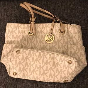 Michael Kors White Tote